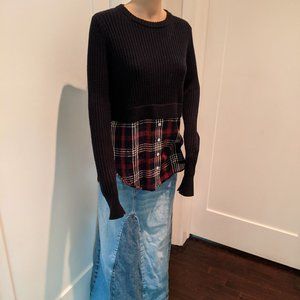 VERONICA BEARD Merino Wool Garrett Plaid Sweater